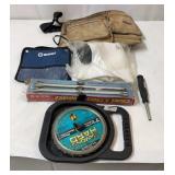 Tool belt, drill pouch, vacuum bag for table saw,