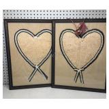 Framed Memorials Dated 1898 & 1911 17.5x21.5