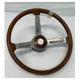 Hellebore wood rimmed steering wheel designed for