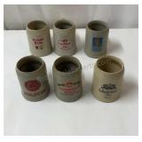 German stoneware beer steins.