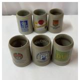 German stoneware beer steins.