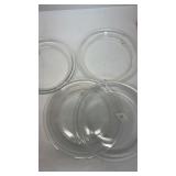 Pyrex glass plates.