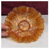 Vintage Fenton Marigold Carnival Glass Thistle