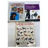 Hard cover books about Dogs. ( One is not a hard