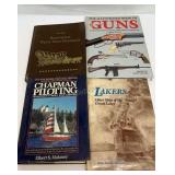 Assortment of different book for boating and