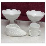 Daisy&Button, westmoreland & Milk glass candle