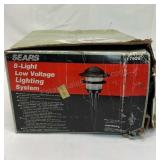 8 light low voltage lighting system.