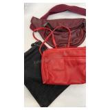 Various bags and purse. Fanny pack and shoulder