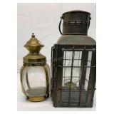 Lanterns. Oil and a regular lantern.