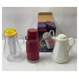 Thermos coffee pot, travel thermos and a diffuser