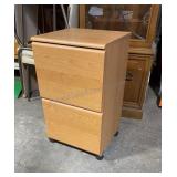 Rolling 2 Drawer File Cabinet