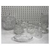 Covered Candy Dishes, Crystal Bell & More