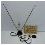 Vintage TV rabbit ear antenna and the Miracle