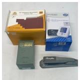A7 invitation envelopes, blood pressure monitor,