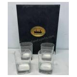 4 crystal rock glasses George Mason University