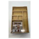 Bamboo drawer organizers set of 6