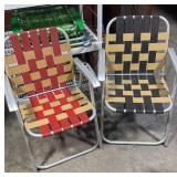 His & Her Aluminum Lawn Chairs