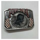 Bergamot brass works Pow-Mia belt buckle.