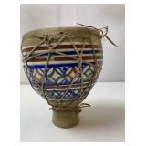 This is a handcrafted Moroccan Tbilat double drum