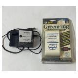 Electricity saver and a sunpak quick charger.