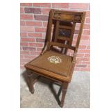 Oak Needlepoint Chair