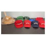 Group of Hats (Coca cola has rotted foam)