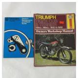 VW and triumph motorcycle owners manuals.