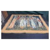 Tapestry wall hanging Departure of the Knights