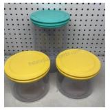 Set of 3 Tupperware Canisters