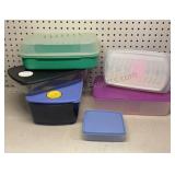Group of Tupperware Containers