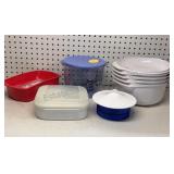 Tupperware Bowls & Microwave Steamer