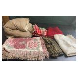 Group of small blankets