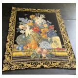 Vintage Jarre de Fleurs Tapestry 26ï¿½ X 36ï¿½