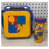 Tupperware Mickey Mouse Lunch Box & Thermos