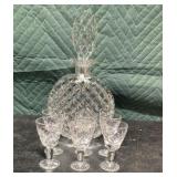 Crystal Decanter & Shot Glasses