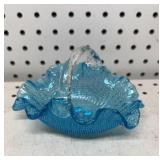 Ruffled Glass Basket