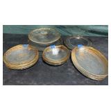 Vintage Glacier Glass dish set