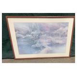 winter landscape, likely by artist Katherine Liu