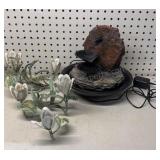 Desk Fountain & Candle Holders
