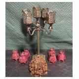 vintage brass candelabra & More