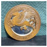 12 inch Wooden Pegasus Mirror