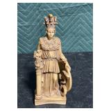 Resin Athena sculpture 10 inches tall