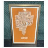 Detroit Framed Litho