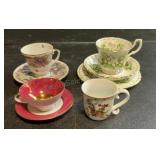 Group of tea cups