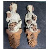 Faux concrete Wall Statues