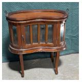 kidney-shaped whiskey cabinet W/ Removable Tray