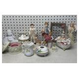 Collection of Porcelain Figurines & More