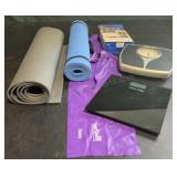 Yoga mats, scales & bed buddy