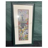 15.5x29.5 ï¿½La Closerie des Lilasï¿½ framed art