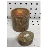 Onyx Edna Hibel & unmarked trinket box